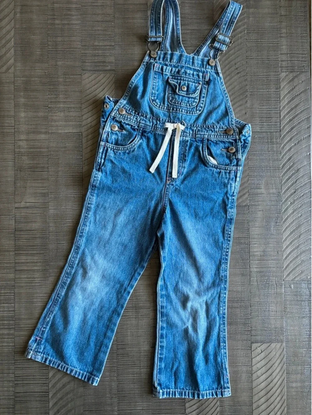 Old Navy Girls Denim Overalls Size 4 Adjustable Straps